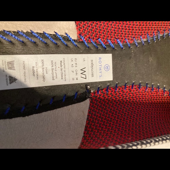 Rothy’s Round Toe Cherry Ribbon Flats Size 7 - Picture 7 of 7